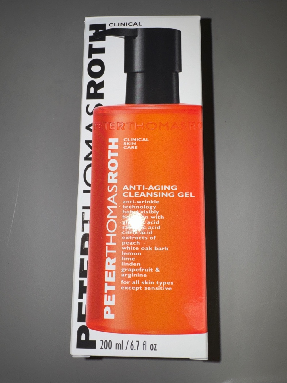 Brand New Peter Thomas Roth Anti-Aging Cleansing Gel Bottle